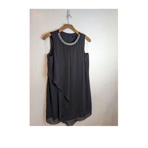 NWT MSK Charcoal Mature Formal Dress, Mother of the Bride Dress, Sz 14